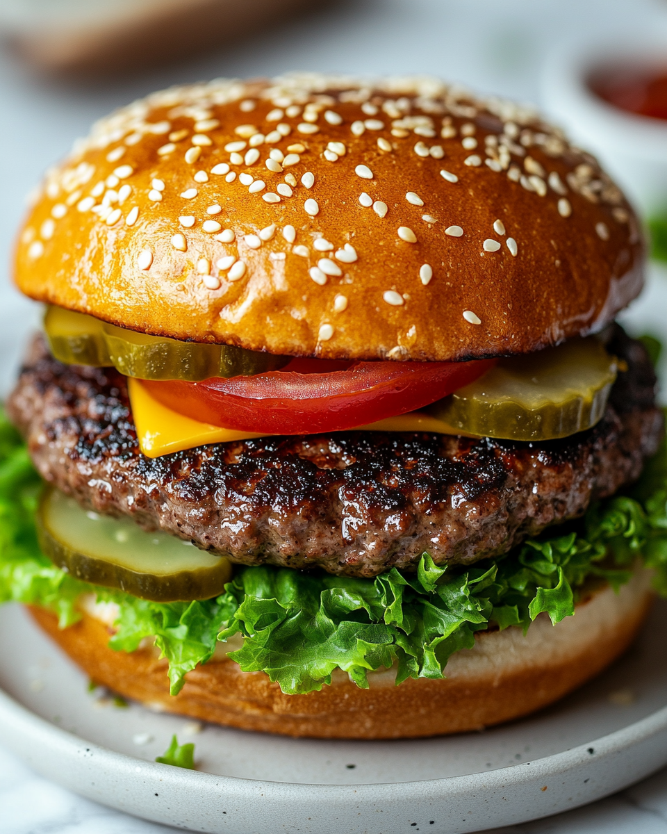 Grilled Burgers with Toppings Bar